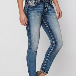 Rock Revival Women's Distressed Blue Skinny Jeans